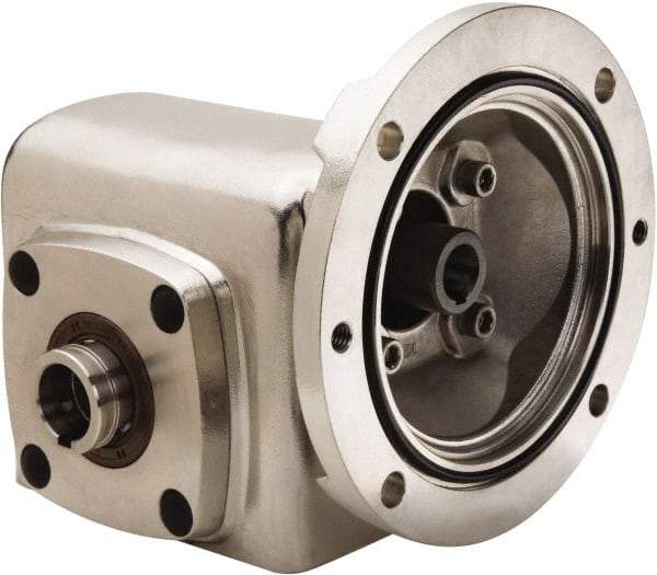Boston Gear - 2.62 Centerline Distance, 10:1, 175 RPM Output, 3.94 Input Horsepower, 1,345 Lbs. Max Torque, Speed Reducer - Part No. SSHF72610KB5HSP23, 1-7/16" Shaft Diam, Hollow Shaft, 5/8" Bore, 5.56" High, 56C NEMA - Apex Tool & Supply