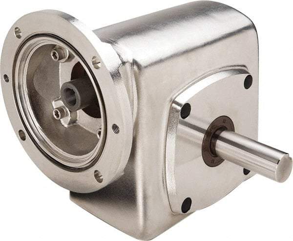 Boston Gear - 2.06 Centerline Distance, 30:1, 58 RPM Output, 0.99 Input Horsepower, 871 Lbs. Max Torque, Speed Reducer - Part No. SSF72130KB5JS, Single Shaft Right, 5/8" Bore, 4.34" High, 56C NEMA - Apex Tool & Supply