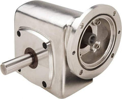 Boston Gear - 1-3/4 Centerline Distance, 10:1, 175 RPM Output, 1.61 Input Horsepower, 536 Lbs. Max Torque, Speed Reducer - Part No. SSF71810KB5GS, Single Shaft Left, 5/8" Bore, 3.81" High, 56C NEMA - Apex Tool & Supply
