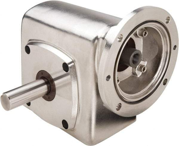 Boston Gear - 2.06 Centerline Distance, 30:1, 58 RPM Output, 0.99 Input Horsepower, 871 Lbs. Max Torque, Speed Reducer - Part No. SSF72130KB5GS, Single Shaft Left, 5/8" Bore, 4.34" High, 56C NEMA - Apex Tool & Supply