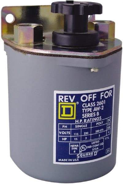 Square D - 250 VDC, 600 VAC Input Volt, Reversing, Drum Switch - CSA, RoHS Compliant, UL Listed - Apex Tool & Supply