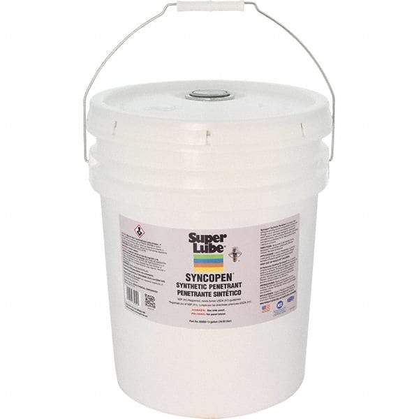 Synco Chemical - 5 Gal Pail Synthetic Penetrant - Translucent Brown, -10°F to 180°F, Food Grade - Apex Tool & Supply