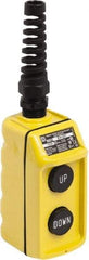 Schneider Electric - 2 Operator, Pushbutton Pendant Control Station - Up-Down (Legend), Momentary Switch, 8NC Contact - Apex Tool & Supply