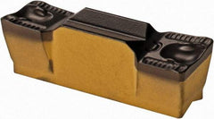 Iscar - 6005GRIP Y Grade IC8250, 6mm Cutting Width Carbide Grooving Insert - 3.6mm Max Depth of Cut, Neutral, 0.5mm Corner Radius, TiCN/Al2O3/TiN Finish - Apex Tool & Supply