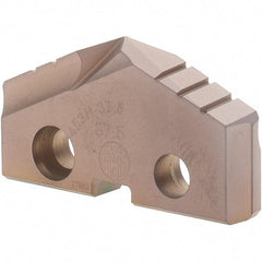 Allied Machine and Engineering - 37.5mm Diam x 1/4" Thick, Seat Code 3, 132° Included Angle Spade Drill Insert - AM200 Coated, Cobalt, Grade Super Cobalt, Series GEN2 T-A - Apex Tool & Supply