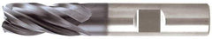 Niagara Cutter - 1", 4 Flute, Single End, Solid Carbide, 0.03" Corner Radius End Mill - 5" OAL, Right Hand Flute, 2" LOC, Right Hand Cut - Apex Tool & Supply