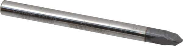 Niagara Cutter - 1/4" Diam, 1/4" LOC, 2 Flute Solid Carbide Ball End Mill - AlTiN Finish, Single End, 3" OAL, 1/4" Shank Diam, Spiral Flute - Apex Tool & Supply