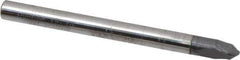 Niagara Cutter - 1/4" Diam, 1/4" LOC, 2 Flute Solid Carbide Ball End Mill - AlTiN Finish, Single End, 3" OAL, 1/4" Shank Diam, Spiral Flute - Apex Tool & Supply