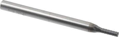 Niagara Cutter - 1/8", 3/8" LOC, 1/4" Shank Diam, 3" OAL, 6 Flute, Solid Carbide Square End Mill - Single End, AlTiN Finish, Spiral Flute, 45° Helix, Centercutting, Right Hand Cut, Right Hand Flute, Series MZ645 - Apex Tool & Supply
