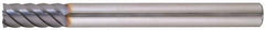 Niagara Cutter - 3/16", 6 Flute, Single End, Solid Carbide, 0.02" Corner Radius End Mill - 3" OAL, 45° Helix, Right Hand Flute, 1/2" LOC, Right Hand Cut - Apex Tool & Supply