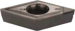 Iscar - DCMT3-1 T Grade IB55 CBN Turning Insert - Uncoated, 55° Diamond, 3/8" Inscr Circle, 5/32" Thick, 1/64" Corner Radius - Apex Tool & Supply