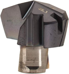 Iscar - Series ICK, 0.996" Diam Grade IC908 140° Replaceable Drill Tip - Carbide, TiAlN Finish, 25 Seat Size, Through Coolant - Apex Tool & Supply