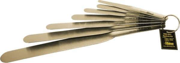 Albion Engineering - 1" Wide Spring Blade Stainless Steel Spatula Set - Flexible, Straight Stainless Steel Handle, 12" OAL - Apex Tool & Supply