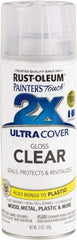 Rust-Oleum - Clear, Gloss, Enamel Spray Paint - 8 Sq Ft per Can, 12 oz Container, Use on Multipurpose - Apex Tool & Supply