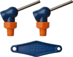 Loc-Line - 1/8" Hose Inside Diam x 1/16" Nozzle Diam, High-Pressure Coolant Hose Nozzle - NPT, for Use with Loc-Line Modular Hose System, 2 Pieces - Apex Tool & Supply