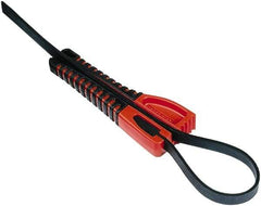 Boa - 4" Max Pipe Capacity, 24" Long, Strap Wrench - 4" Actual OD, 6" Handle Length - Apex Tool & Supply