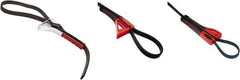 Boa - 6-3/4" Max Pipe Capacity, 25-1/2" Long, Strap Wrench - 6.34" Actual OD, 8" Handle Length - Apex Tool & Supply