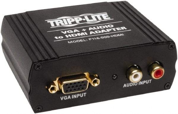 Tripp-Lite - Converter Adapter - HDMI Male Connector, Black, Use with Cabling and Video Applications - Apex Tool & Supply