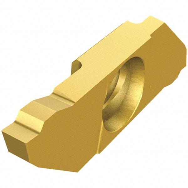 Iscar - SCIL22150 IC1008 Grade, 0.0591" Cutting Width, Carbide Cutoff Insert - 16° Right Hand Lead Angle, TiAlN/TiN Coated, Single End - Apex Tool & Supply
