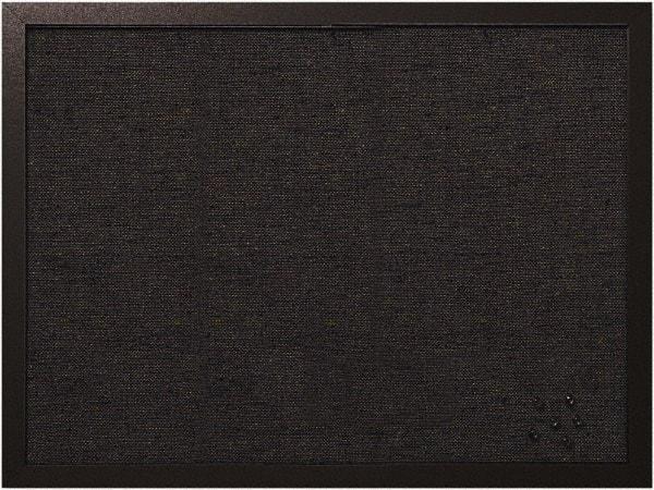MasterVision - 17.72" Wide x 23.62" High Cork Bulletin Board - Fabric, Black - Apex Tool & Supply