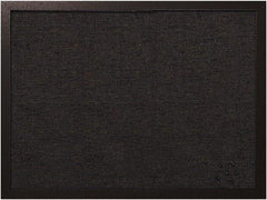 MasterVision - 17.72" Wide x 23.62" High Cork Bulletin Board - Fabric, Black - Apex Tool & Supply
