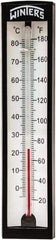 Winters - 20 to 180°F, Industrial Thermometer with Standard Thermowell - 2 Inch Immersion Length, 1-7/8 Inch Stem Length, 6 Inch Long, 1/2 Inch Thread - Apex Tool & Supply