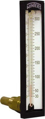 Winters - 30 to 300°F, Industrial Thermometer with Standard Thermowell - 2 Inch Immersion Length, 1-7/8 Inch Stem Length, 6 Inch Long, 1/2 Inch Thread - Apex Tool & Supply