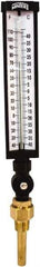 Winters - -40 to 110°F, Industrial Thermometer with Standard Thermowell - 3 Inch Immersion Length, 3-1/2 Inch Stem Length, 17 Inch Long, 3/4 Inch Thread - Apex Tool & Supply
