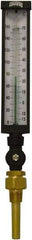 Winters - -15 to 160°F, Industrial Thermometer with Standard Thermowell - 3 Inch Immersion Length, 3-1/2 Inch Stem Length, 17 Inch Long, 3/4 Inch Thread - Apex Tool & Supply