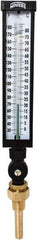 Winters - 30 to 180°F, Industrial Thermometer with Standard Thermowell - 3 Inch Immersion Length, 3-1/2 Inch Stem Length, 17 Inch Long, 3/4 Inch Thread - Apex Tool & Supply