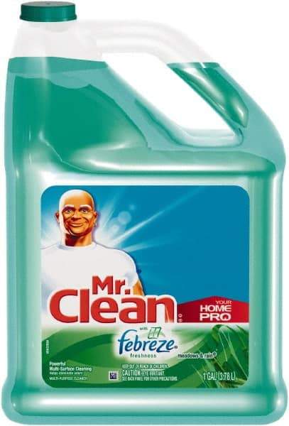Mr. Clean - 1 Gal Bottle All-Purpose Cleaner - Liquid, Meadows & Rain - Apex Tool & Supply