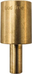 Winters - 2.01 Inch Overall Length, 3/4 Inch Thread, Brass Thermowell - 0.8 Inch Insertion Length - Apex Tool & Supply