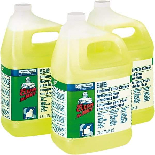 Mr. Clean - 1 Gal Bottle Cleaner - Use on Ceramic Tile, Laminate Surfaces, Linoleum, Quarry Tile, Cement, Concrete, Vinyl Tile, Terra Cotta, Terrazzo, Vinyl Composite Tile (VCT) - Apex Tool & Supply