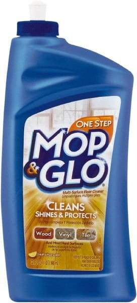 Mop&Glo - 1 Qt Bottle Cleaner - Use on Ceramic Tile, Laminate Surfaces, Linoleum, Quarry Tile, Cement, Concrete, Vinyl Tile, Terra Cotta, Terrazzo, Vinyl Composite Tile (VCT) - Apex Tool & Supply