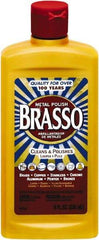 Brasso - 8 Fluid Ounce Liquid Metal Polish - Unscented, Bottle - Apex Tool & Supply