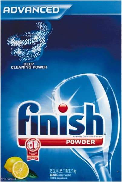 Finish - 75 oz Box Automatic Dishwashing Powder - Lemon Scented - Apex Tool & Supply