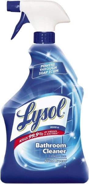 Lysol - 32 oz Spray Bottle Liquid Bathroom Cleaner - Island Breeze Scent, Disinfectant, General Purpose Cleaner - Apex Tool & Supply