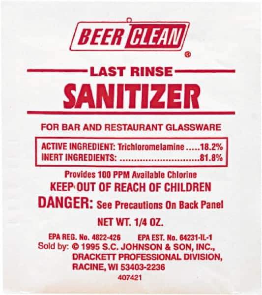 Diversey - 0.25 oz Packet Unscented Glass Cleaner - Packet - Apex Tool & Supply