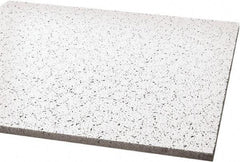 Armstrong World - 48" Long x 24" Wide, Wet-Formed Mineral Fiber Acoustic Ceiling Tile - ASTM E1264 Specification, White - Apex Tool & Supply