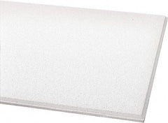 Armstrong World - 24" Long x 24" Wide, Wet-Formed Mineral Fiber Acoustic Ceiling Tile - ASTM E1264 Specification, White - Apex Tool & Supply
