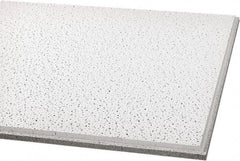 Armstrong World - 24" Long x 24" Wide, Wet-Formed Mineral Fiber Acoustic Ceiling Tile - ASTM E1264 Specification, White - Apex Tool & Supply