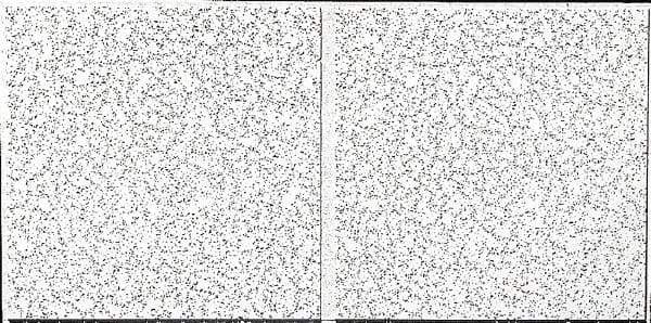 Armstrong World - 48" Long x 24" Wide, Wet-Formed Mineral Fiber Acoustic Ceiling Tile - ASTM E1264 Specification, White - Apex Tool & Supply