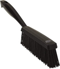 Vikan - 14" OAL, Polyester Staple Set Bench Brush - 2" Bristle Length, 6-3/8" Long Head, Black - Apex Tool & Supply