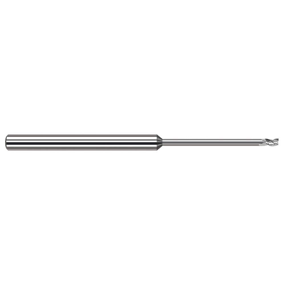 Harvey Tool - 0.045", 1.7mm LOC, 1/8" Shank Diam, 2-1/2" OAL, 3 Flute Solid Carbide Square End Mill - Exact Industrial Supply