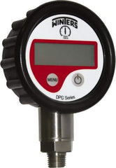 Winters - 2-1/2" Dial, 1/4 Thread, 0-1,000 Scale Range, Pressure Gauge - Lower Connection Mount, Accurate to 0.01% of Scale - Apex Tool & Supply