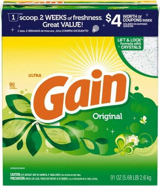Gain - 91 oz Powder Laundry Detergent - Powder - Apex Tool & Supply
