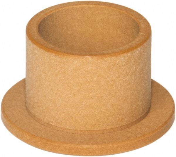 TriStar - 1-1/4" Inside x 1-1/2" Outside Diam, Rulon J Flanged Bearing - 1-3/4" Flange Outside Diam, 1/8" Flange Thickness, 2" OAL - Apex Tool & Supply