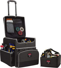 Rubbermaid - Ballistic Nylon Janitor Cart - 14-1/4" Width - Apex Tool & Supply