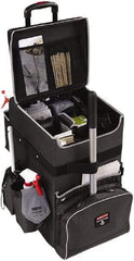 Rubbermaid - Ballistic Nylon Janitor Cart - 14-1/4" Width - Apex Tool & Supply