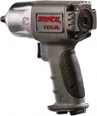 AIRCAT - 3/8" Drive, 10,000 RPM, 500 Ft/Lb Torque Impact Wrench - Pistol Grip Handle, 1,350 IPM, 6 CFM, 90 psi, 1/4" NPT Inlet - Apex Tool & Supply